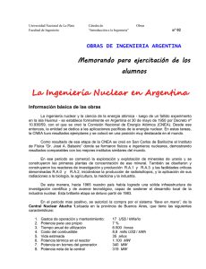 La ingeniería nuclear Argentina