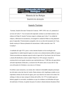 Historia de los Relojes Instituto Ayelén Juanelo Turriano Turriano