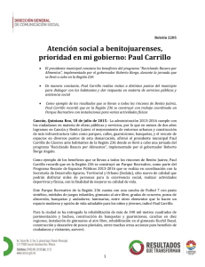 Atención social a benitojuarenses, prioridad en mi gobierno: Paul Carrillo