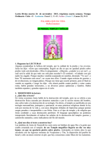Lectio Divina martes 26 de noviembre 2012