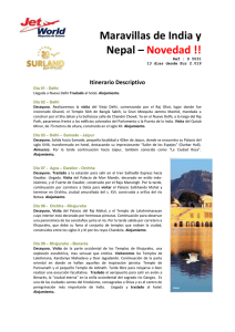 Maravillas de India y Nepal – Novedad !! Ref : S 5031 13 días desde