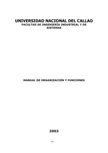 manual de organización y funciones de la facultad de ingenieria