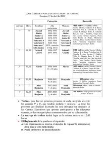 XXIII CARRERA POPULAR SANTUARIO – EL ARENAL