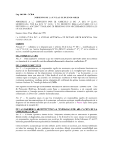 Ley 161/99 - GCBA GOBIERNO DE LA CIUDAD DE BUENOS