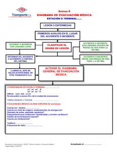 Diagrama Específico de Evacuación Médica de