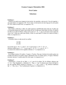 Examen Canguro Matemático 2004  Nivel Cadete Soluciones
