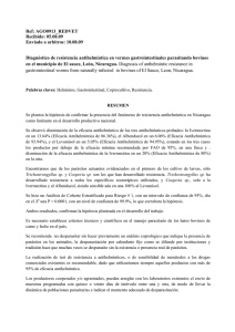 Diagnóstico de resistencia a antihelmínticos en