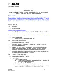 Boletín de Especificación - Aditivos y Recubrimientos Tecnicos SA