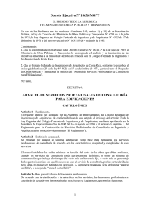 Decreto Ejecutivo N&ordm; 18636-MOPT