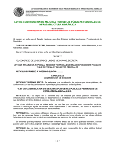 Ley de Contribución de Mejoras por Obras Públicas