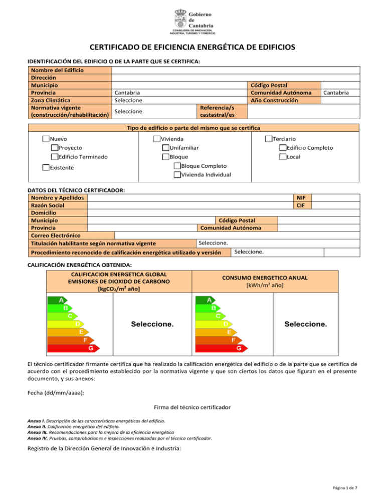 certificado de eficiencia energética de edificios existentes certificado de eficiencia energética de edificios existentes