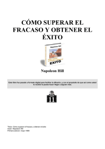 Napoleon Hill &ndash; Como superar el fracaso y obtener el &eacute;xito