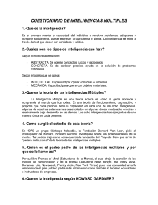CUESTIONARIO DE INTELIGENCIAS MULTIPLES