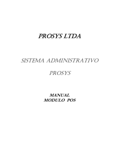 Manual POS Touch - Prosys Colombia