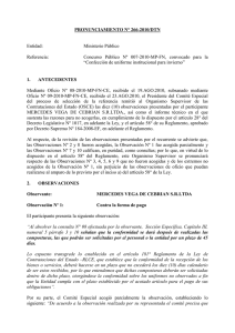 PRONUNCIAMIENTO N° 266-2010/DTN  Entidad: Ministerio Público