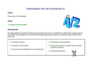 UNIDAD DIDÁCTICA DE MATEMÁTICAS