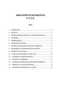 Ampliación de Matemáticas - IES Narcís Monturiol (PARLA)