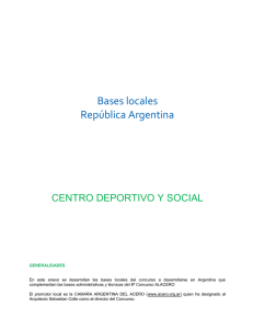 Bases locales República Argentina