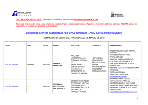RECOPILACI&Oacute;N OFERTAS DE EMPLEO SANTA CRUZ