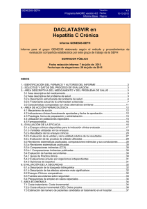 INFORME DE POSICIONAMIENTO TERAPÉUTICO