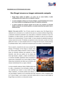 Nota de Prensa Brugal Añejo campaña