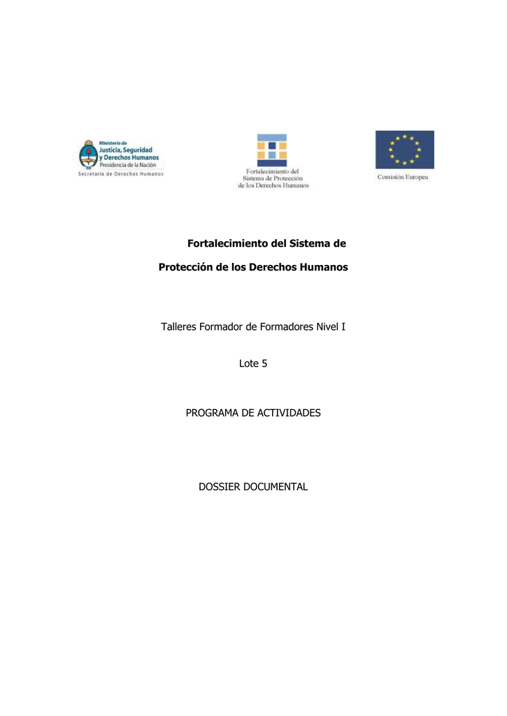 Talleres Formador De Formadores Nivel I