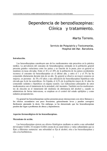 Dependencia de benzodiazepinas: