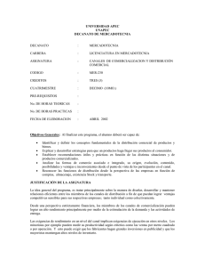 UNIVERSIDAD APEC UNAPEC DECANATO DE MERCADOTECNIA