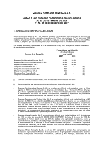 VOLCAN COMPAÑÍA MINERA S