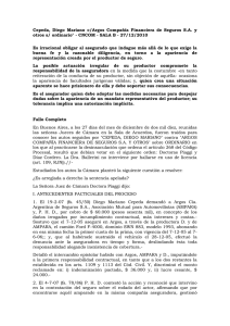 Cepeda, Diego Mariano c/Argos Compa&ntilde;&iacute;a Financiera de Seguros S