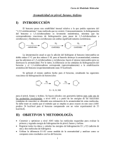 Aromaticidad en pirrol, furano, tiofeno