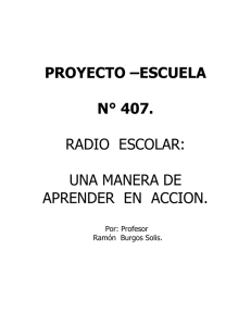 proyecto “Radio escolar”