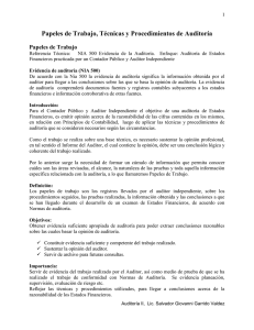 Papeles de Trabajo - Rescate Estudiantil