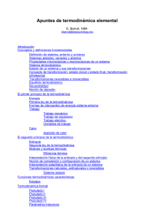 Apuntes de termodinámica elemental