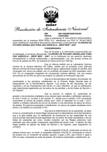 Interesado: SQM PERU SA - RUC N° 20144118872