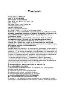 Resolución Nº 086-2009/CCD-INDECOPI Lima, 17 de junio de 2009