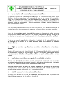 ESTUDIO DE CONVENIENCIA Y OPORTUNIDAD INTERIOR DEL ESTADIO ATANSIO GIRARDOT