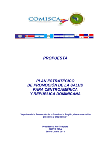 Propuesta Plan de Promocion de la Salud CAyRD (Costa Rica)