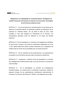 &ldquo;Reglamento del R&eacute;gimen de Cr&eacute;dito Fiscal para la Promoci&oacute;n y