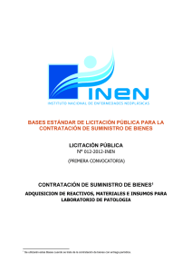 ejemplar nº……………… - Instituto Nacional de Enfermedades