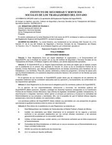 Reglamento Org&aacute;nico del SuperISSSTE. DOF 08-06-2015