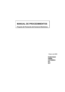 Manual de Procedimientos para el Comercio Electronico