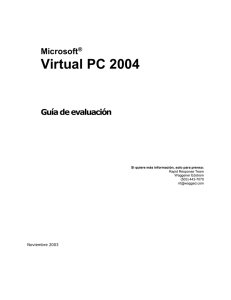 Características principales de Virtual PC