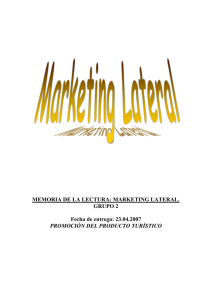 MK Lateral - Marketing y Promoción del Producto Turístico