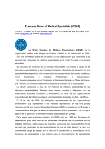Unión Europea Médicos Especialistas