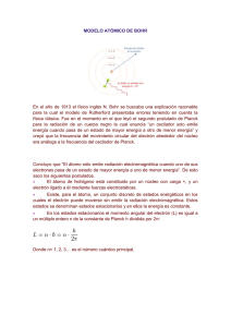 DOC Modelo Atómico De Bohr