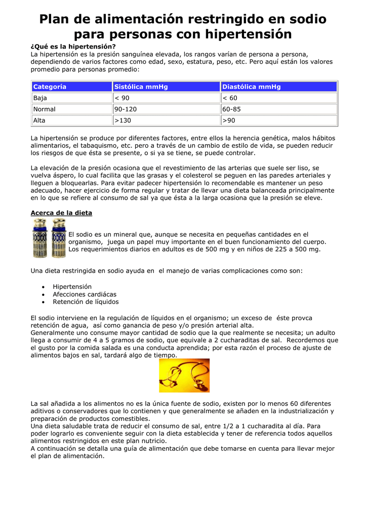 ¿Cómo contribuye una dieta alta en sodio a la hipertensión? ¿Cómo contribuye una dieta alta en sodio a la hipertensión?
