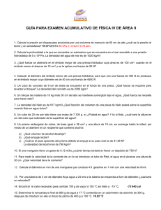 GUIA PARA EXAMEN ACUMULATIVO DE FISICA IV DE AREA II