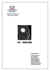EL  DOLOR  Escuela de Enfermer&iacute;a Ciencias de la Salud