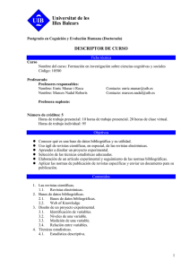 Formación en investigación sobre ciencias cognitivas y sociales